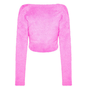 La Maille Neve Cropped Cardigan