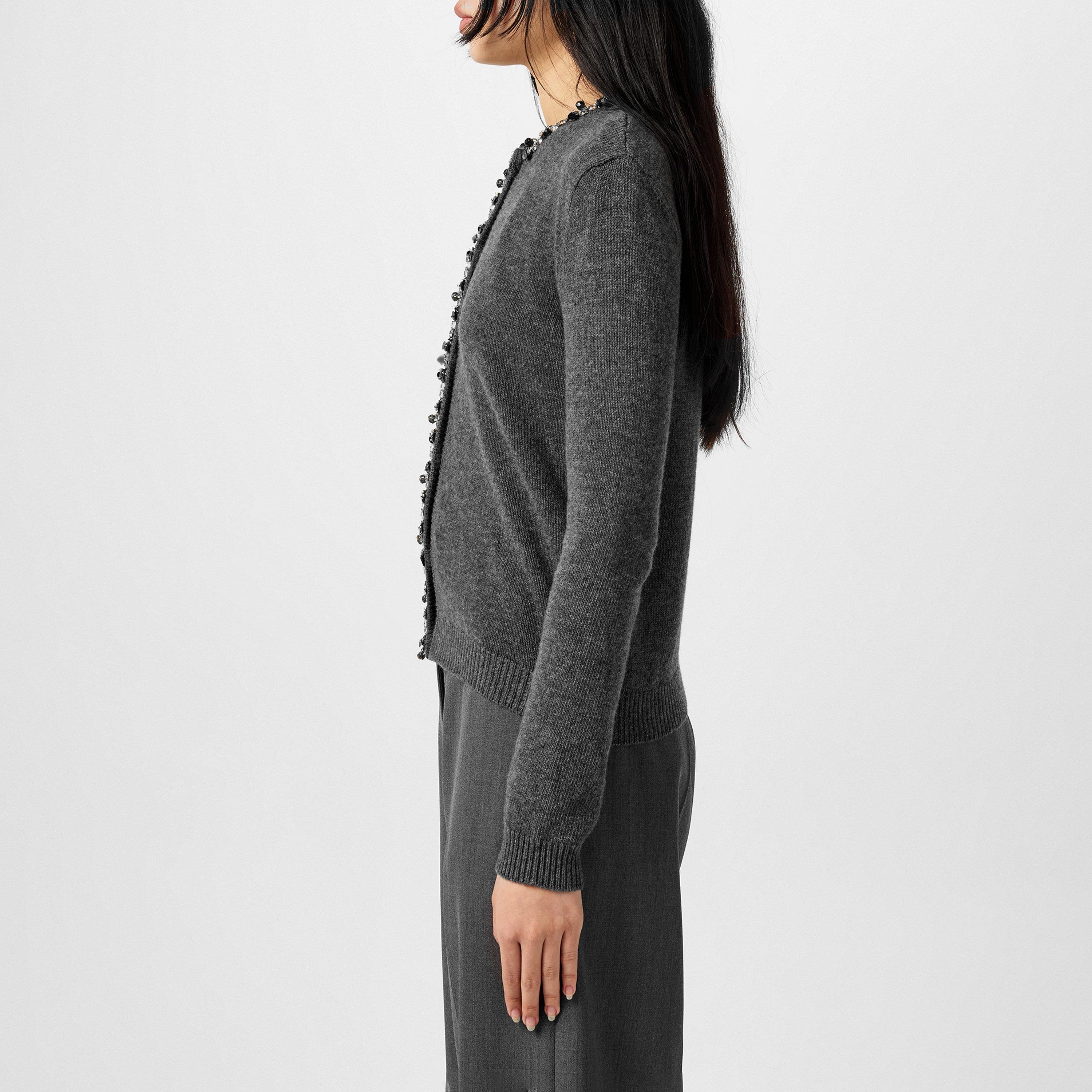 Embellished Wool Cardigan