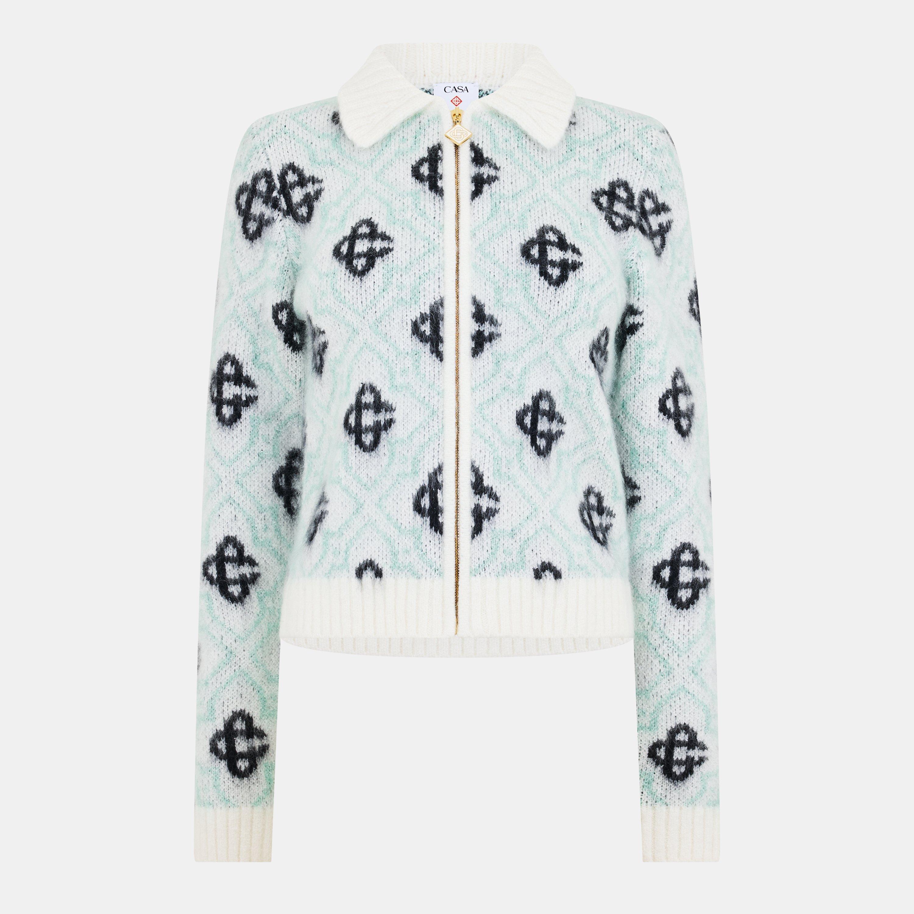 Women's Casa Mono Zip-Up Cardigan