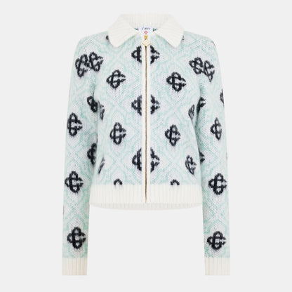 Women's Casa Mono Zip-Up Cardigan