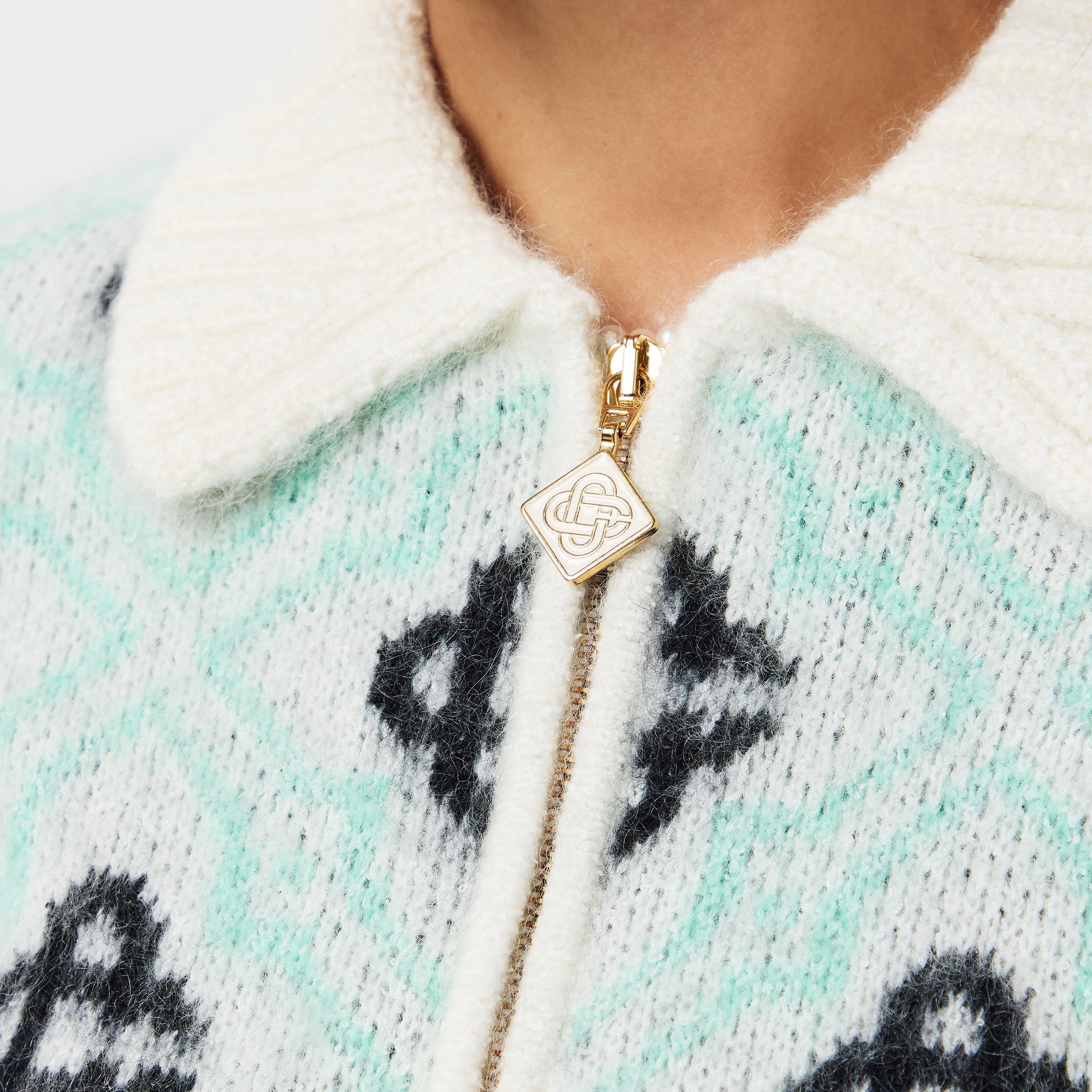 Women's Casa Mono Zip-Up Cardigan