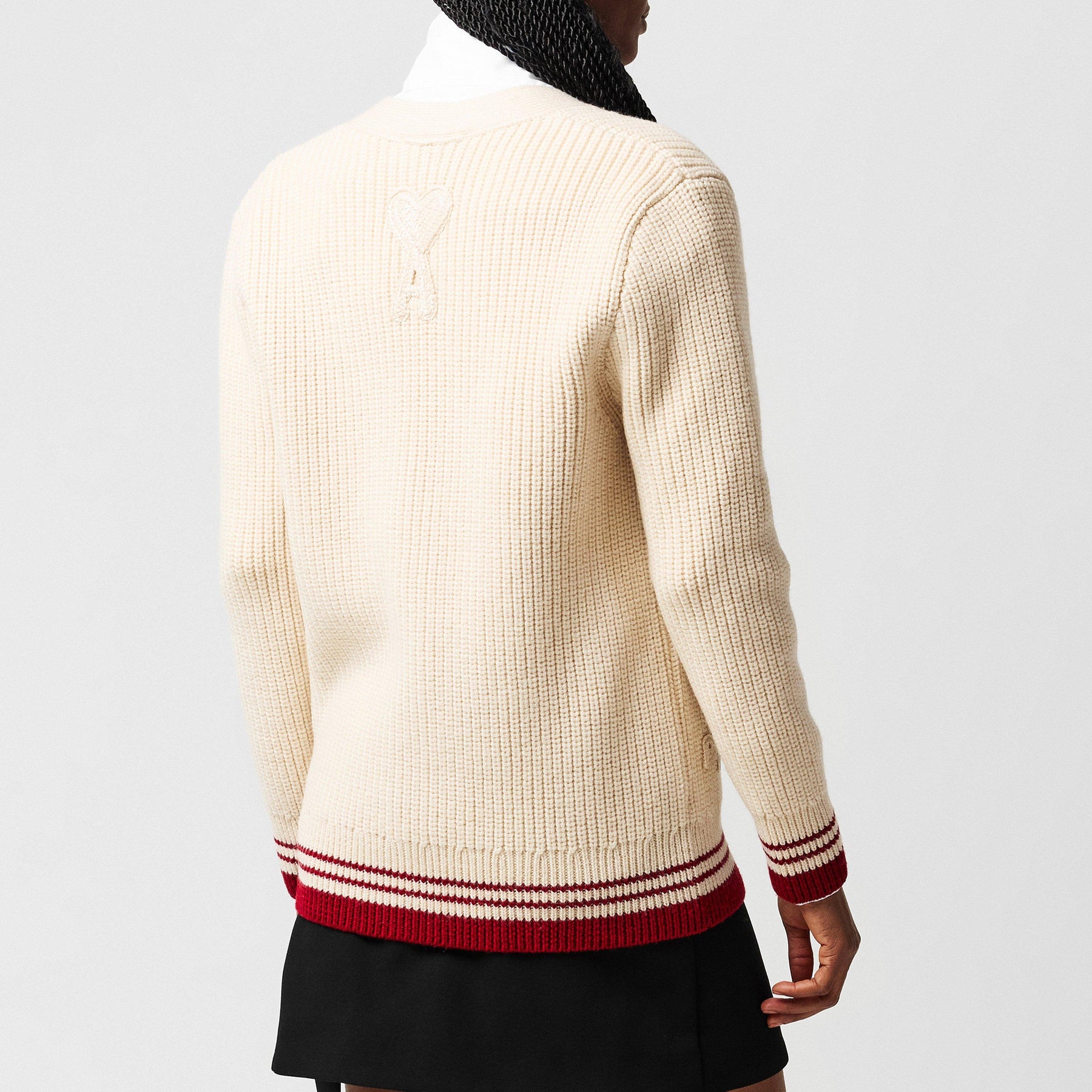 Striped Rib Cardigan