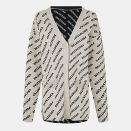 Scrolling Logo Cardigan