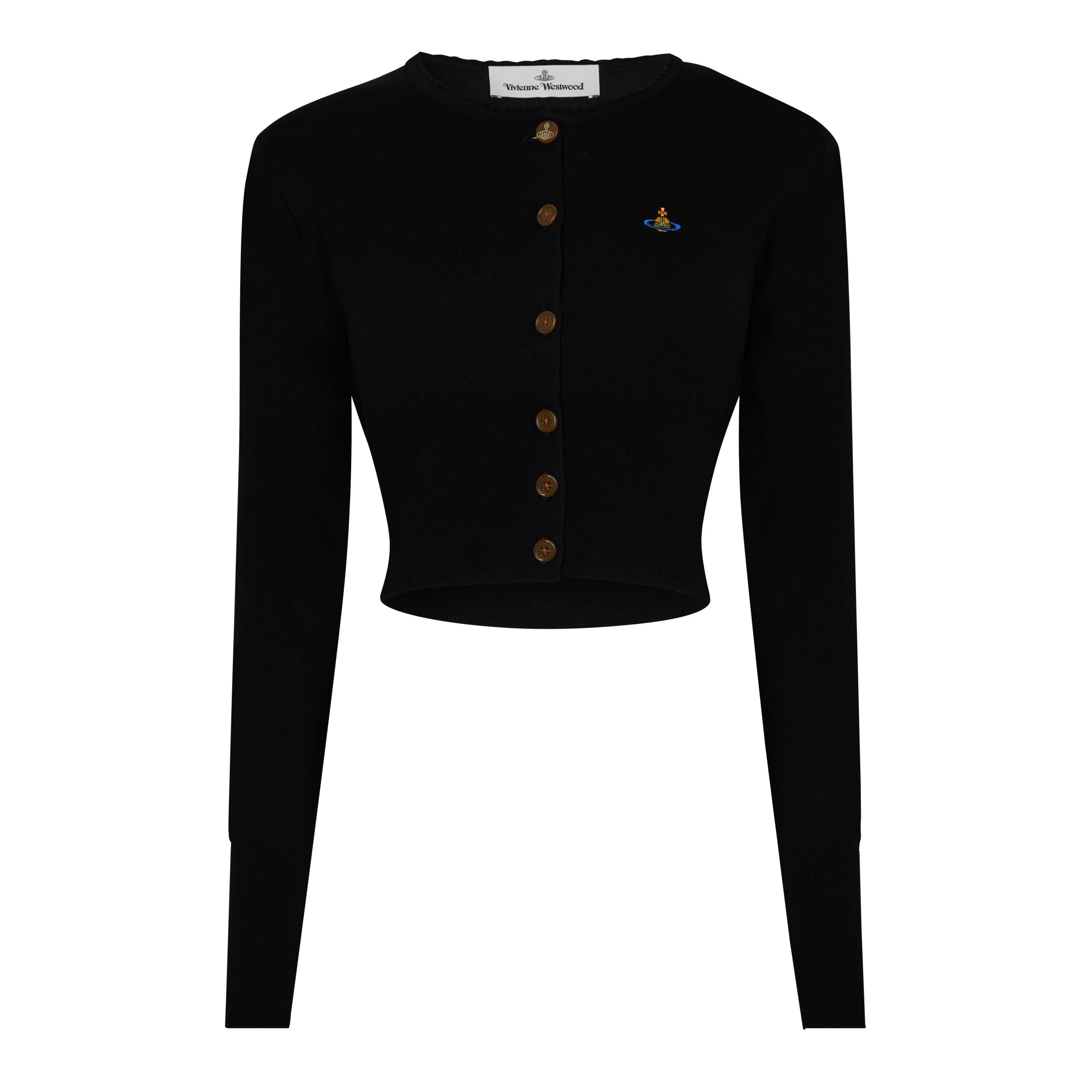 Logo Wool Bea Cropped Cardigan