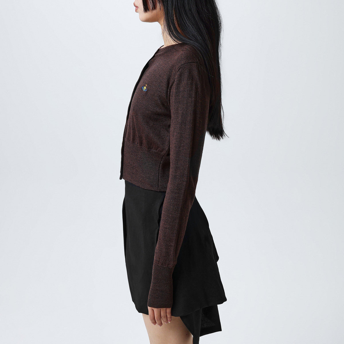 Women's Logo Wool Bea Cropped Cardigan