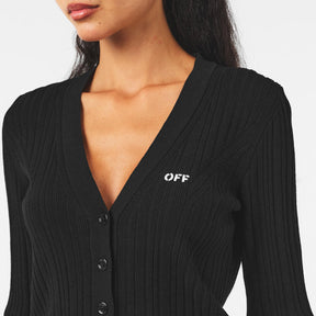 Off Ribbed Cardi Ld99