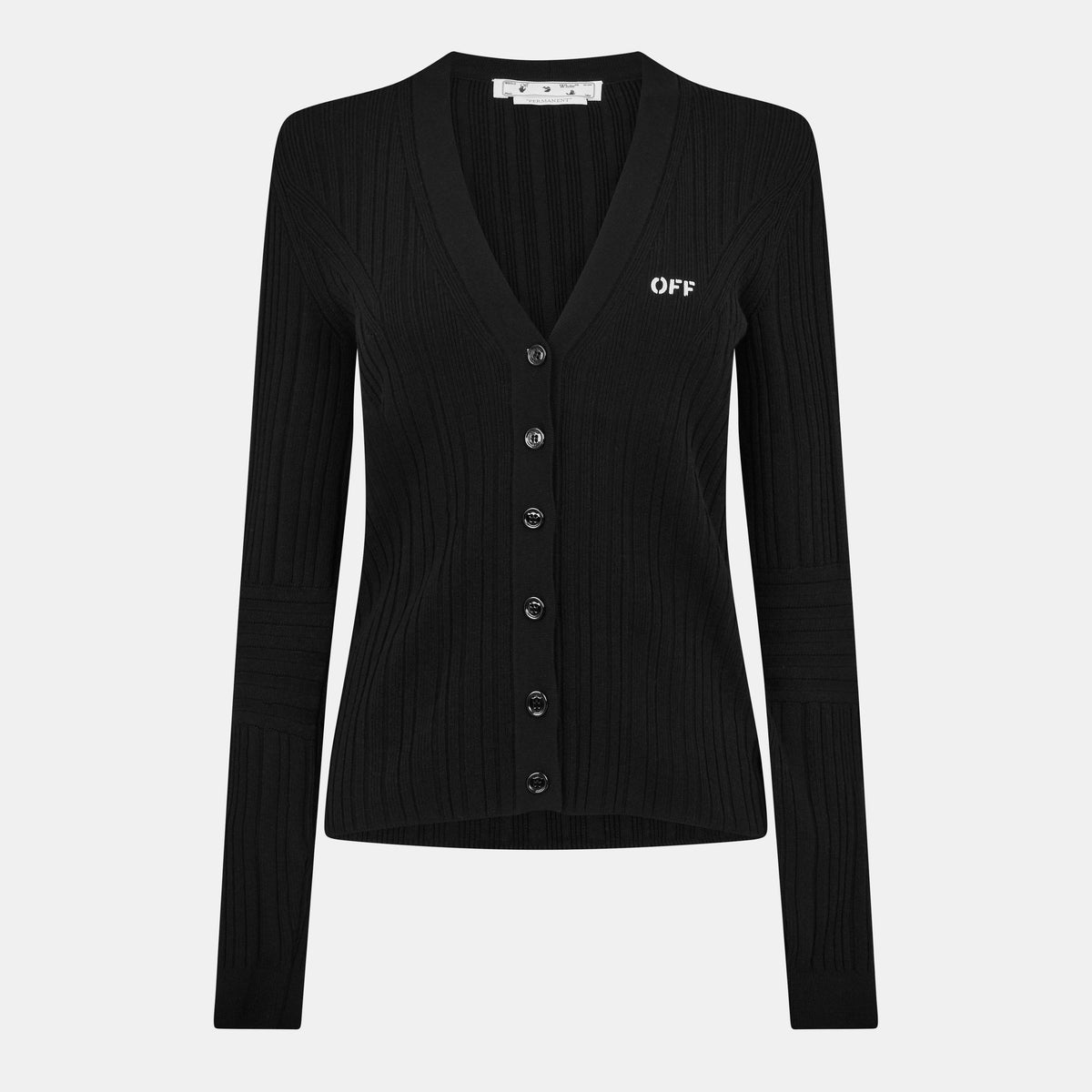 Off Ribbed Cardi Ld99