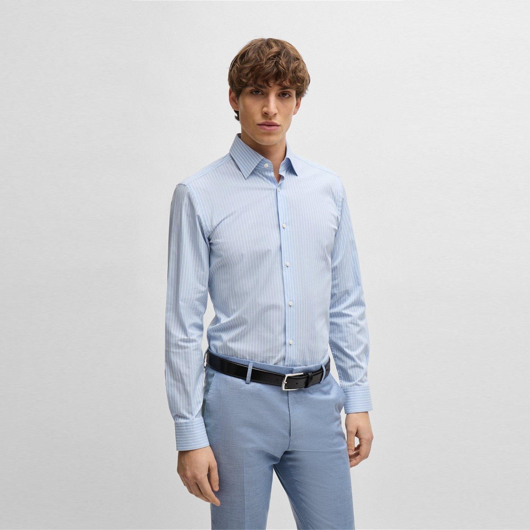 Men's HBB HHANK Patterned Long-Sleeve Shirt