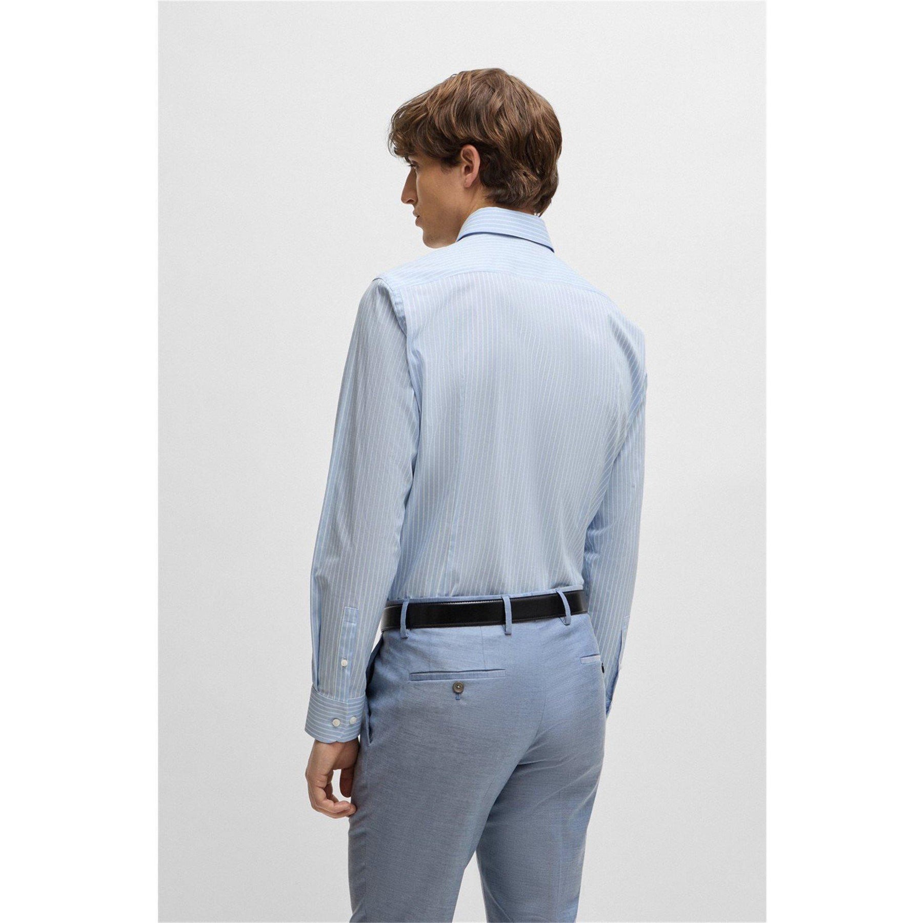 Men's HBB HHANK Patterned Long-Sleeve Shirt