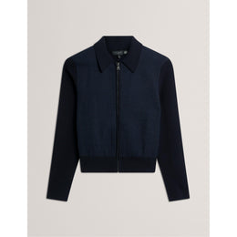 Knitted Zipped Cardigan