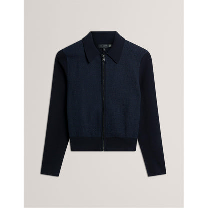 Knitted Zipped Cardigan