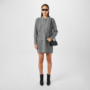 Women's GG Shadow Wool Jacquard Knit Cardigan