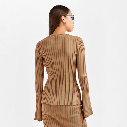 Ribbed Cardigan