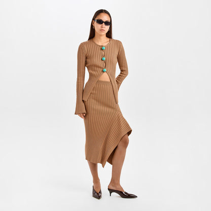 Ribbed Cardigan