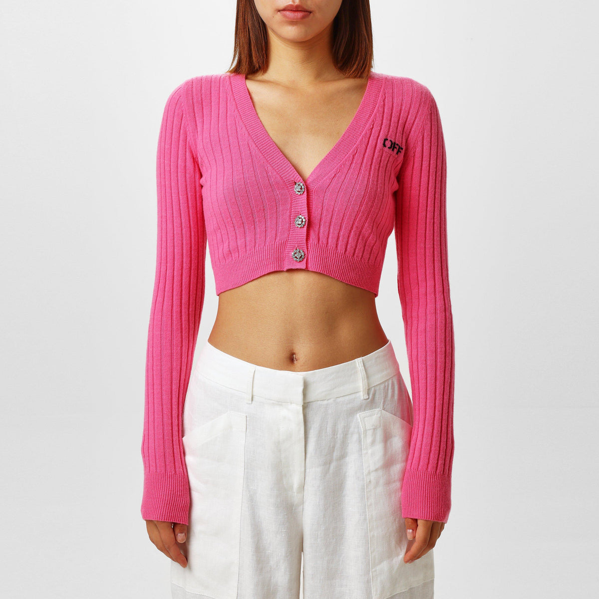 We Upside Down Crop Cardigan