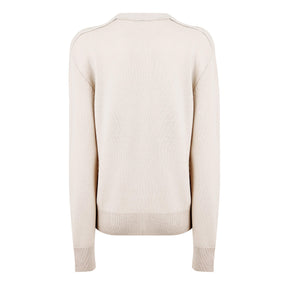 Patch Label Wool Cardigan