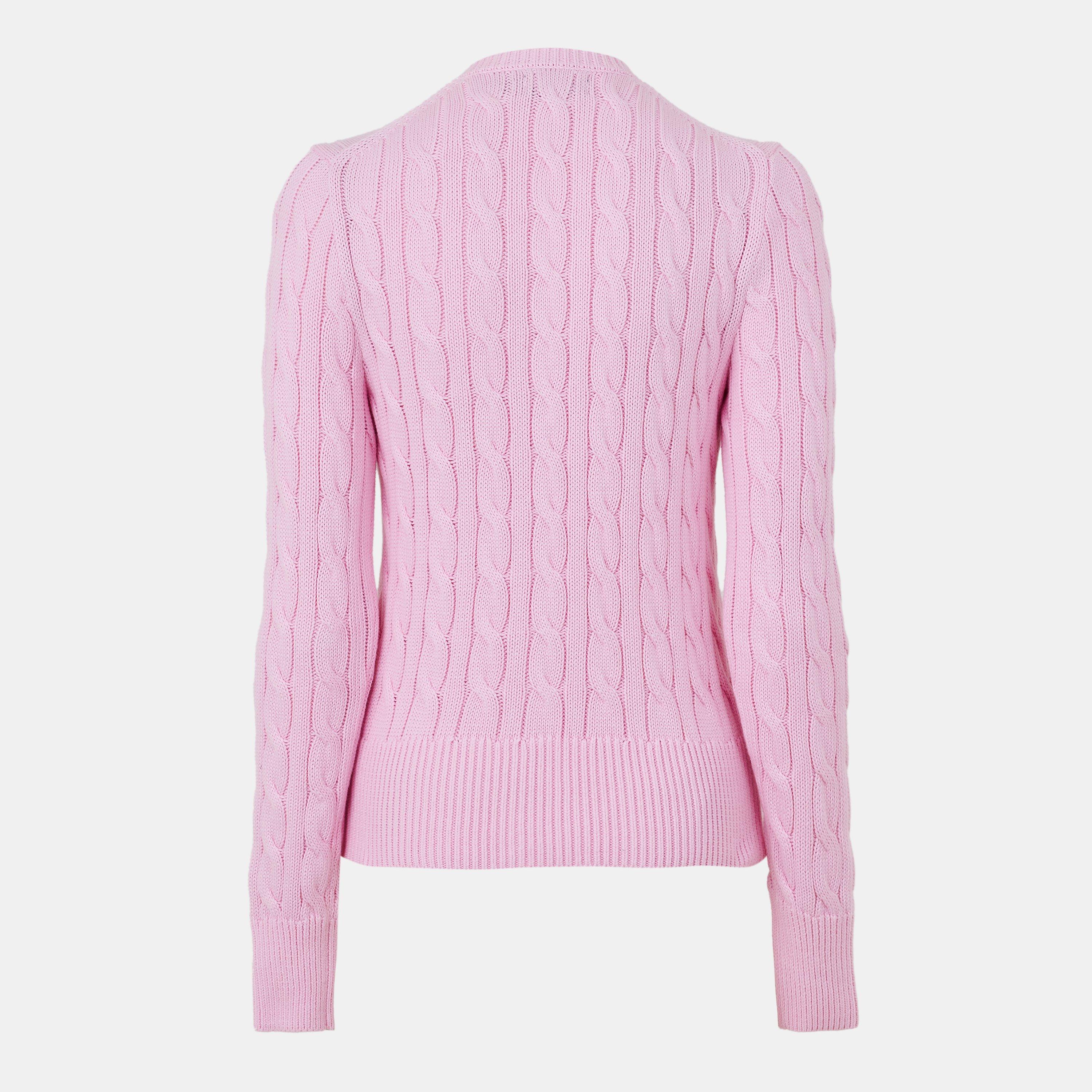 Stretch Cotton Crewneck Cardigan