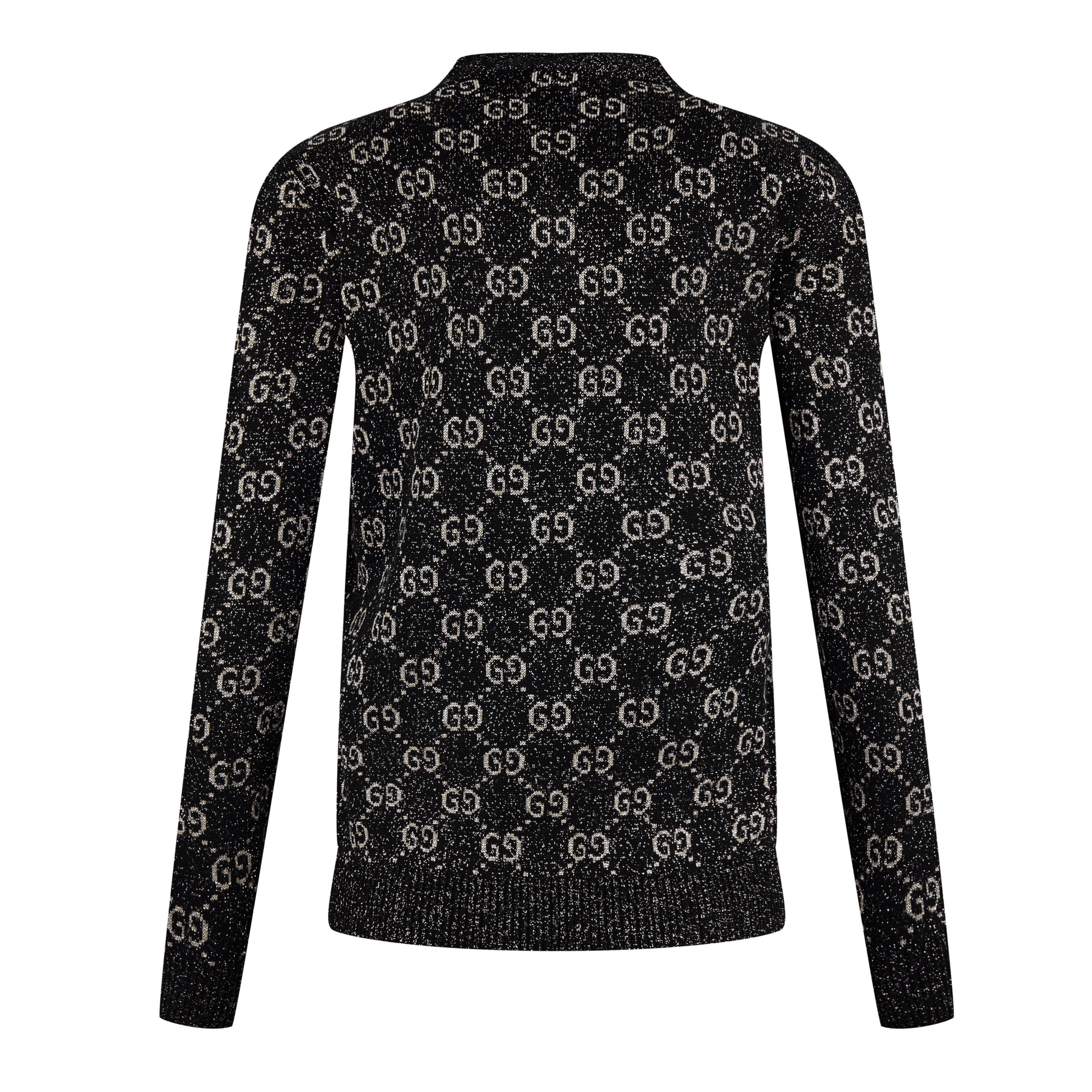 Women's GG Jacquard Cotton Lame Cardigan
