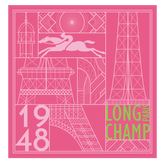 Eiffel Tower 1948 Silk scarf 50 Pink - Silk