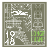 Eiffel Tower 1948 Silk scarf 50 Artichoke - Silk