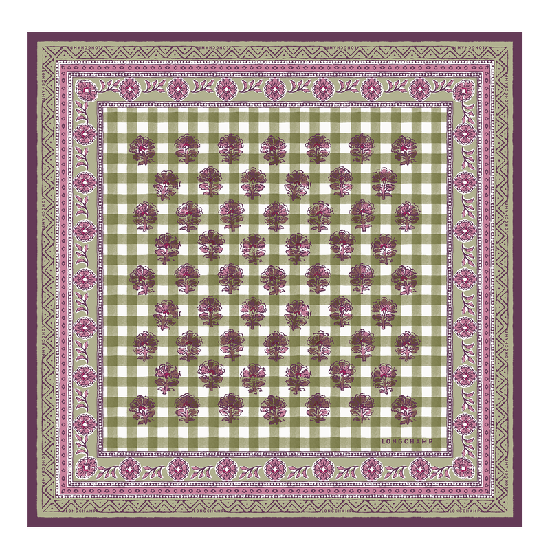 The Bucolic Escapade Silk scarf 50 Artichoke - Silk