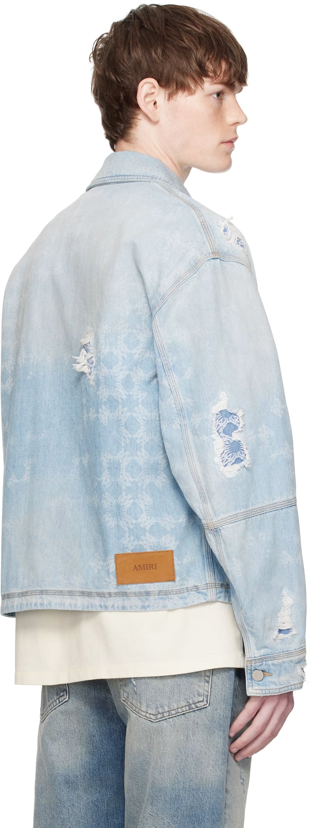 Blue Repair Work Denim Jacket