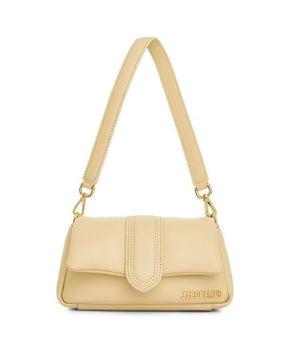 Stylish Padded Leather Bag with Gold-tone Hardware