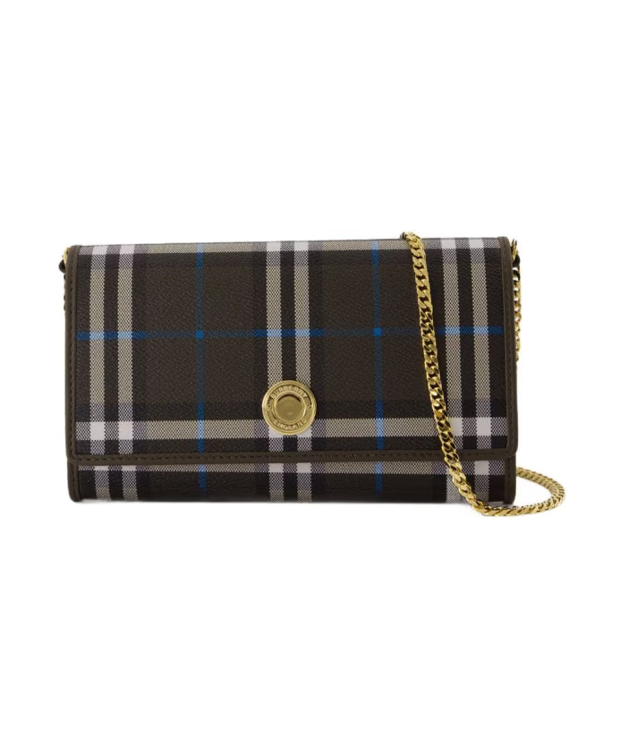 Grey Synthetic Chain Wallet - Hannah