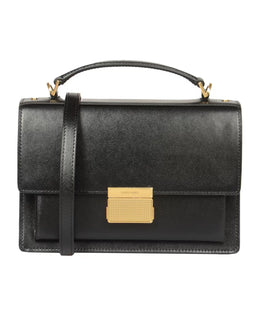 Black Venezia Palmellato Leather Bag