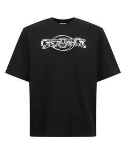 Casablanca Cotton T-shirt with print and logo