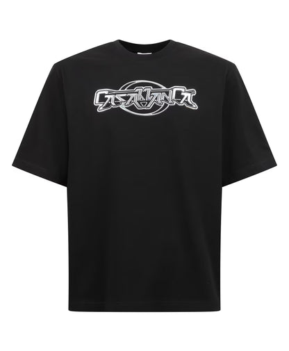 Casablanca Cotton T-shirt with print and logo