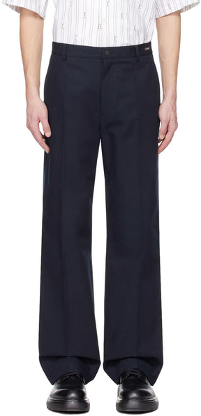 Ferragamo Navy Flared Trousers