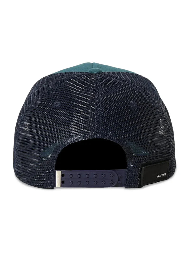 AMIRI SCRIPT TUCKER HAT TEAL