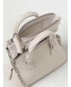 Grey Crossbody Bag Zip Closure