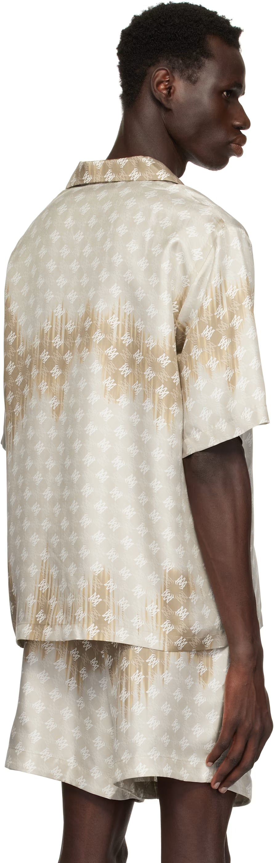 Brown MA Quad Bleached Camp Shirt