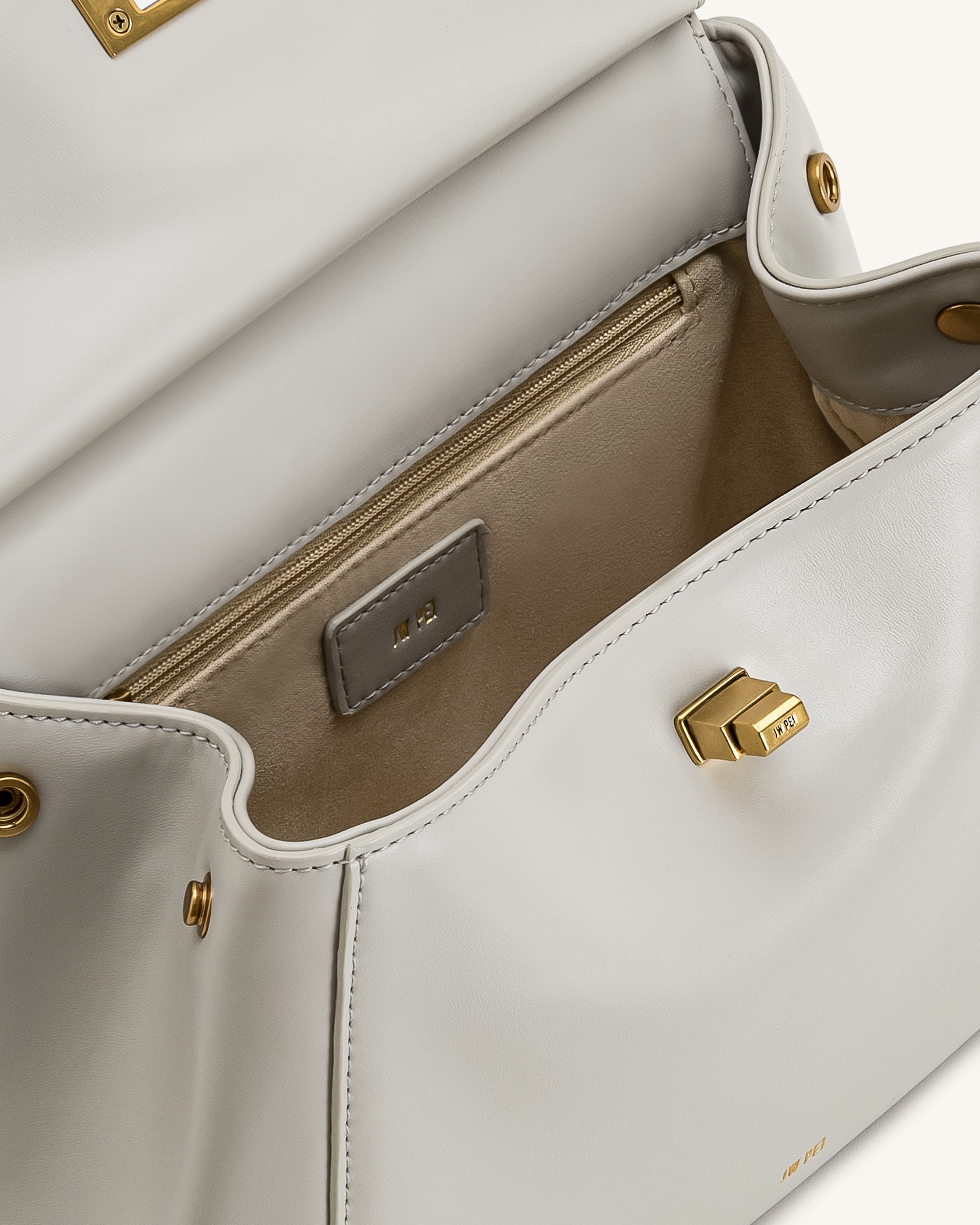 Lucia Classic Top Handle Bag - Coffee Brown