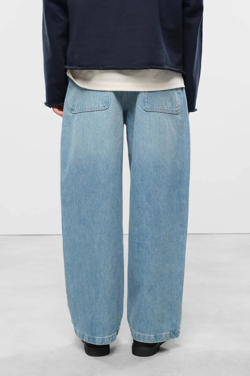 Wide leg denim