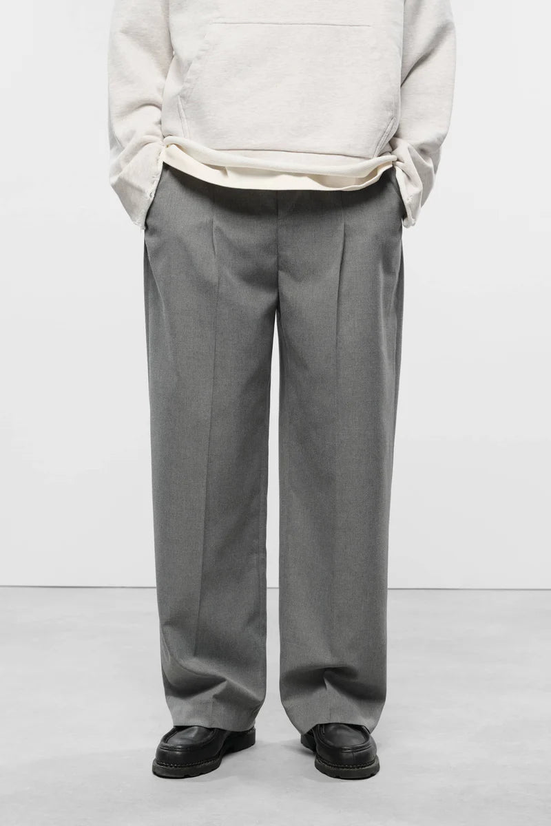 Tailored wide leg trouser