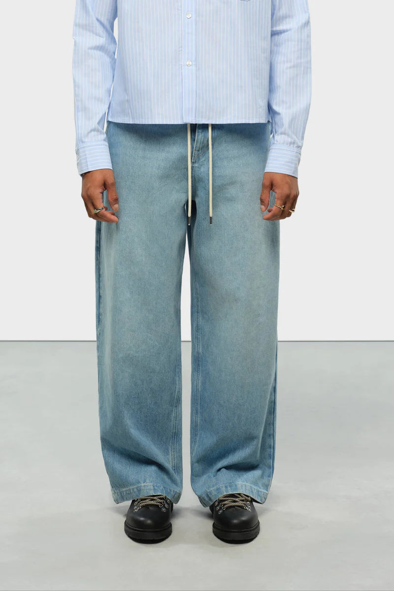 Wide leg denim