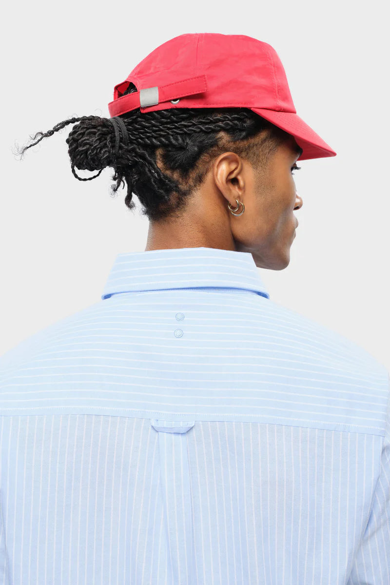 Oxford script shirt -blue/white