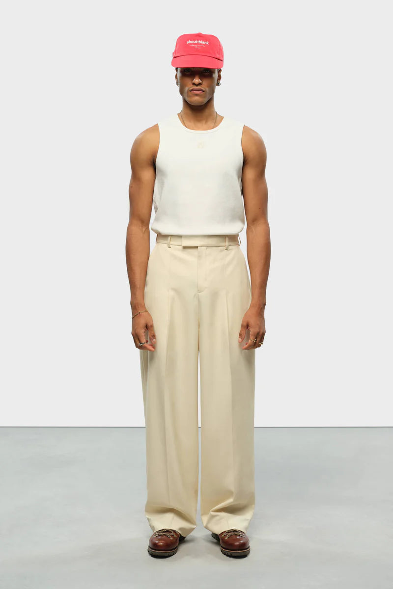 Tailored wide leg trouser