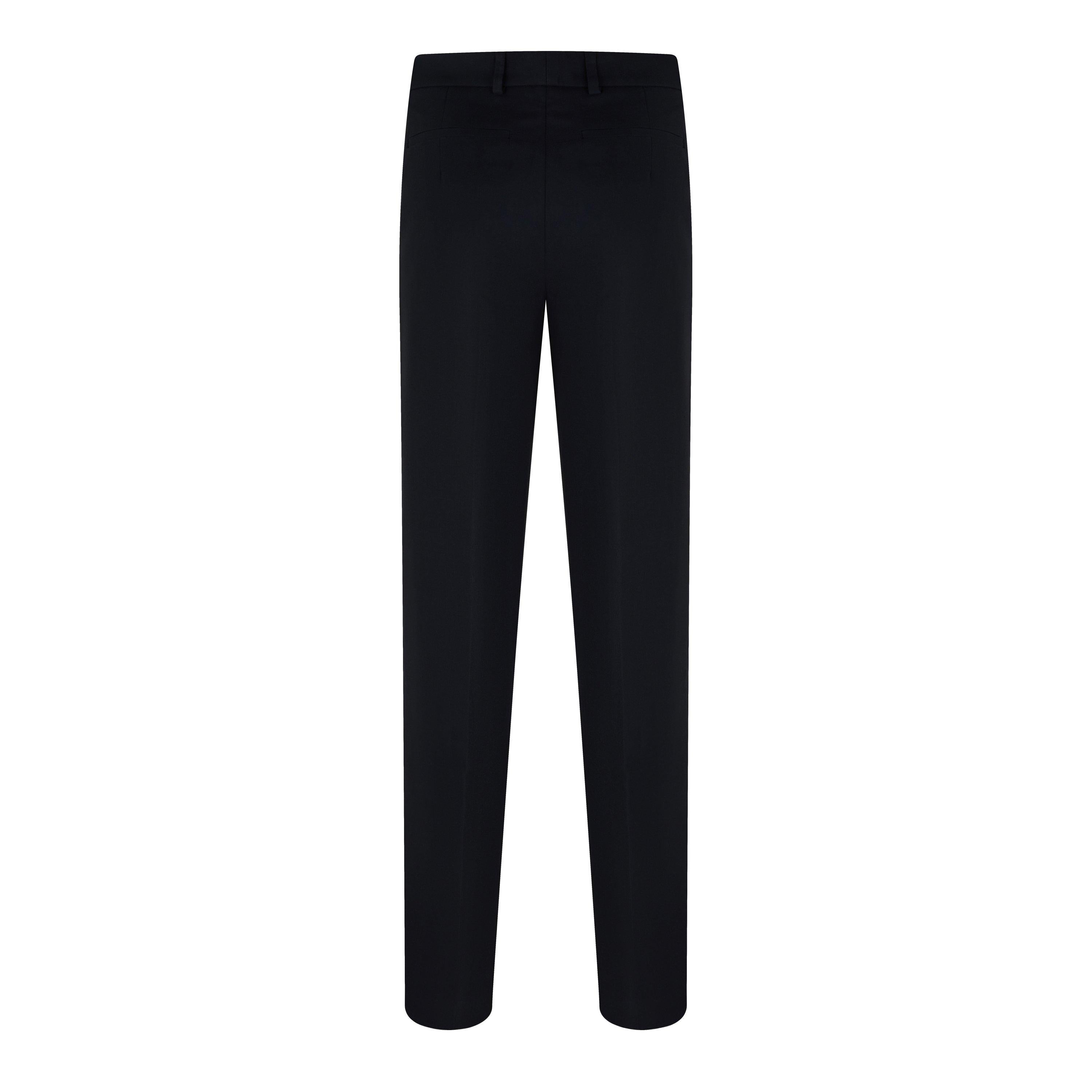 High Waisted Straight Leg Trousers