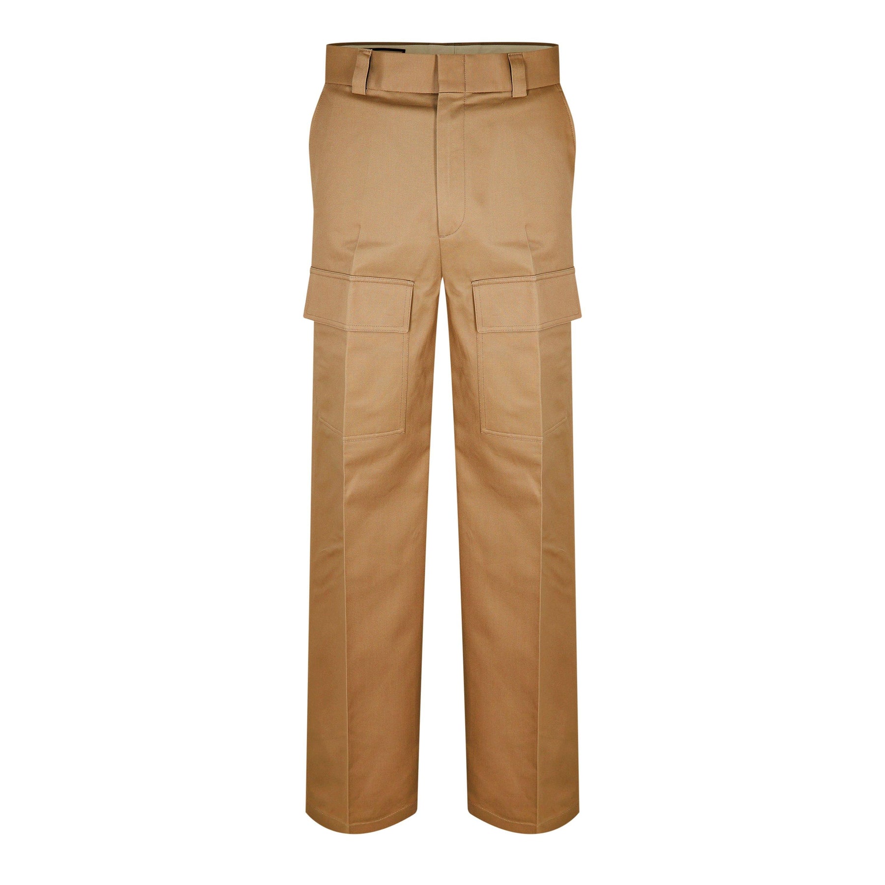 Cotton Wide Leg Cargo Trousers