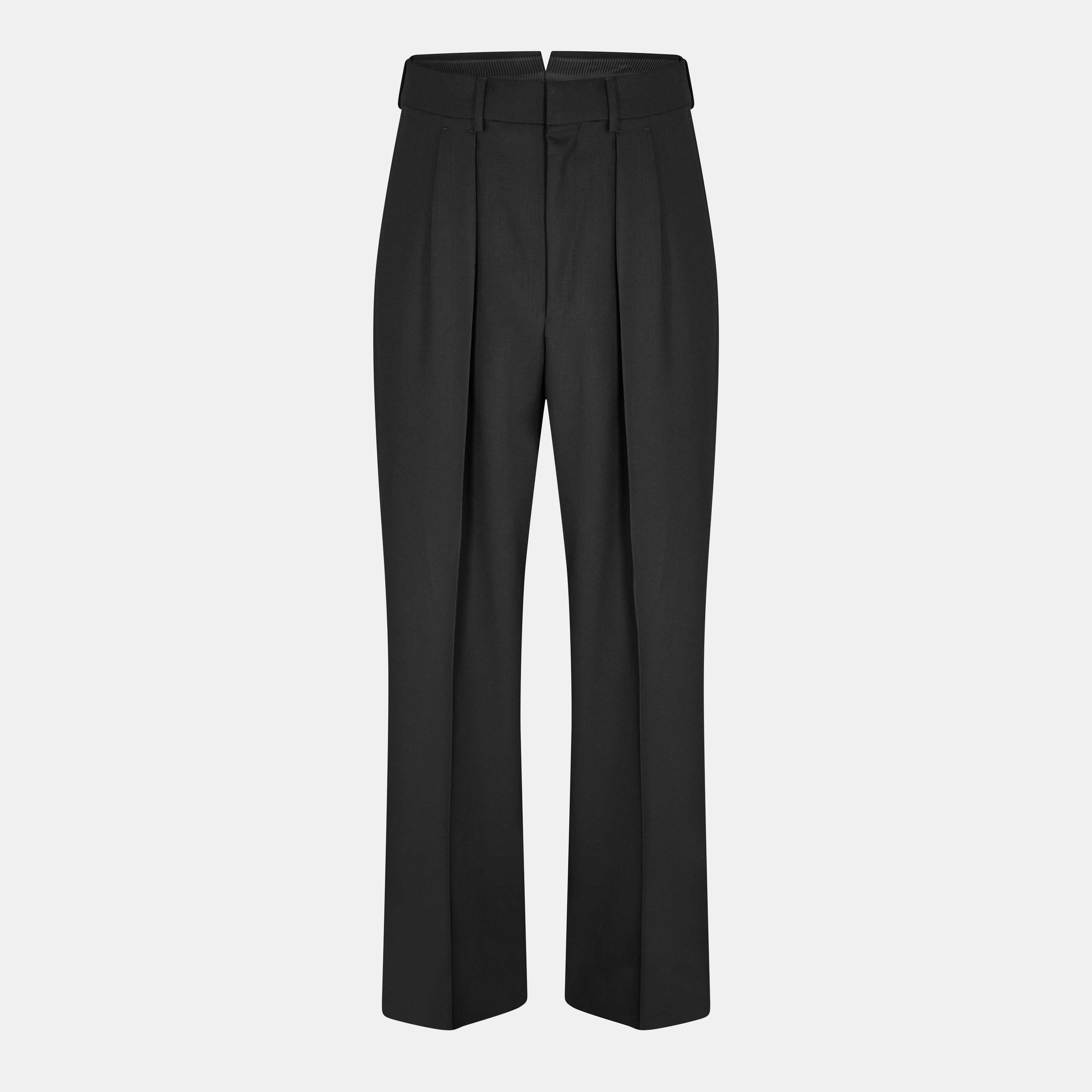Broken Twill Double Pleat Trousers