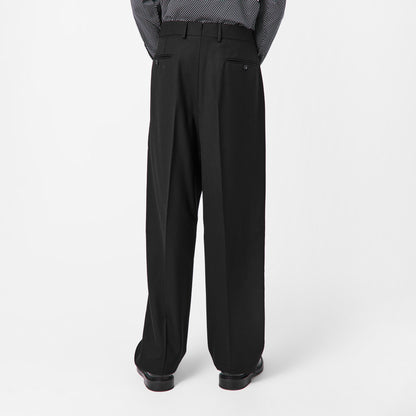 Broken Twill Double Pleat Trousers
