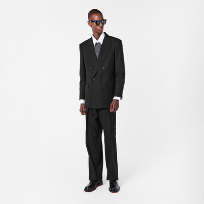 Broken Twill Double Pleat Trousers