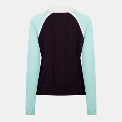 Sporty Long Sleeve Polo Shirt