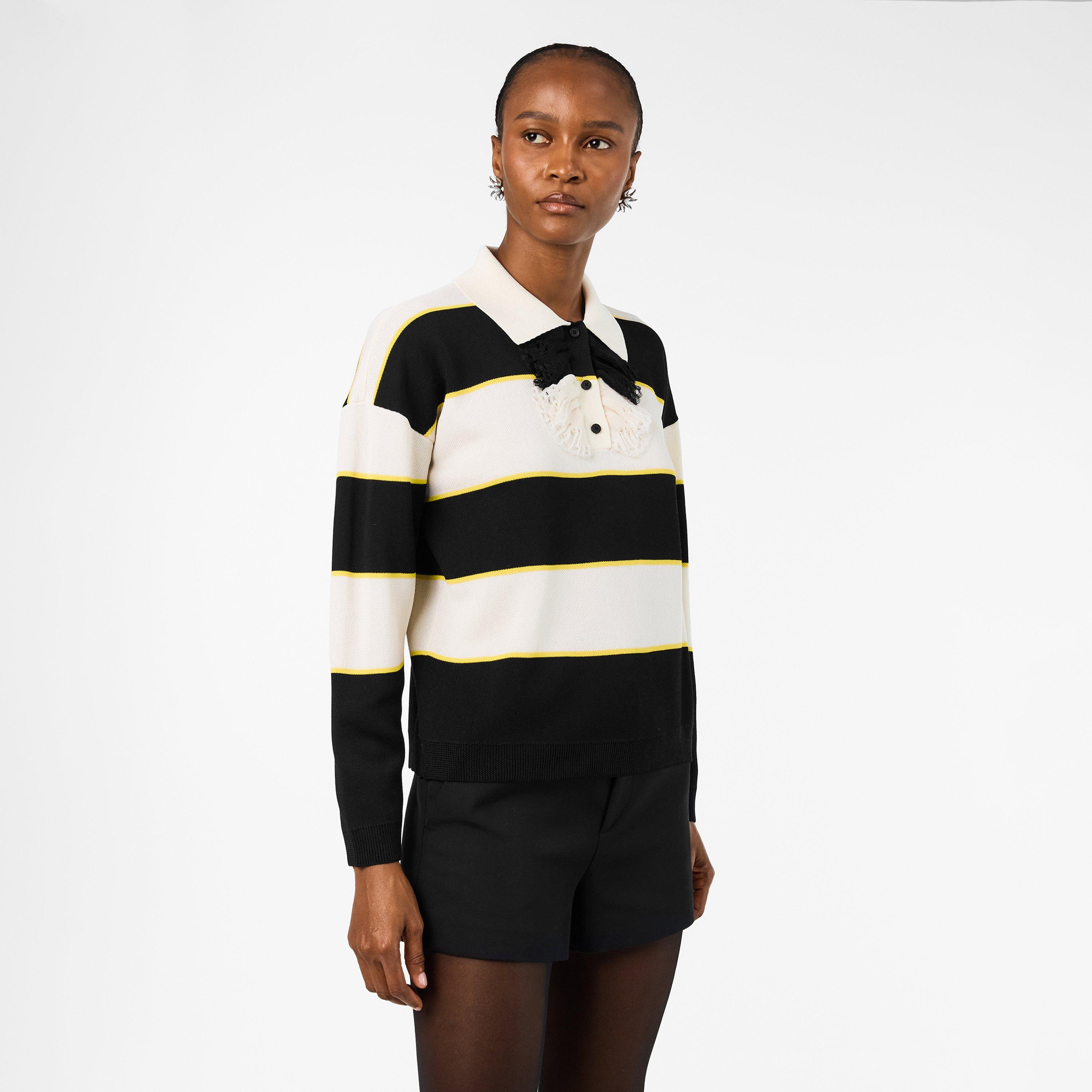 Alex Stripe Long Sleeve Polo Shirt