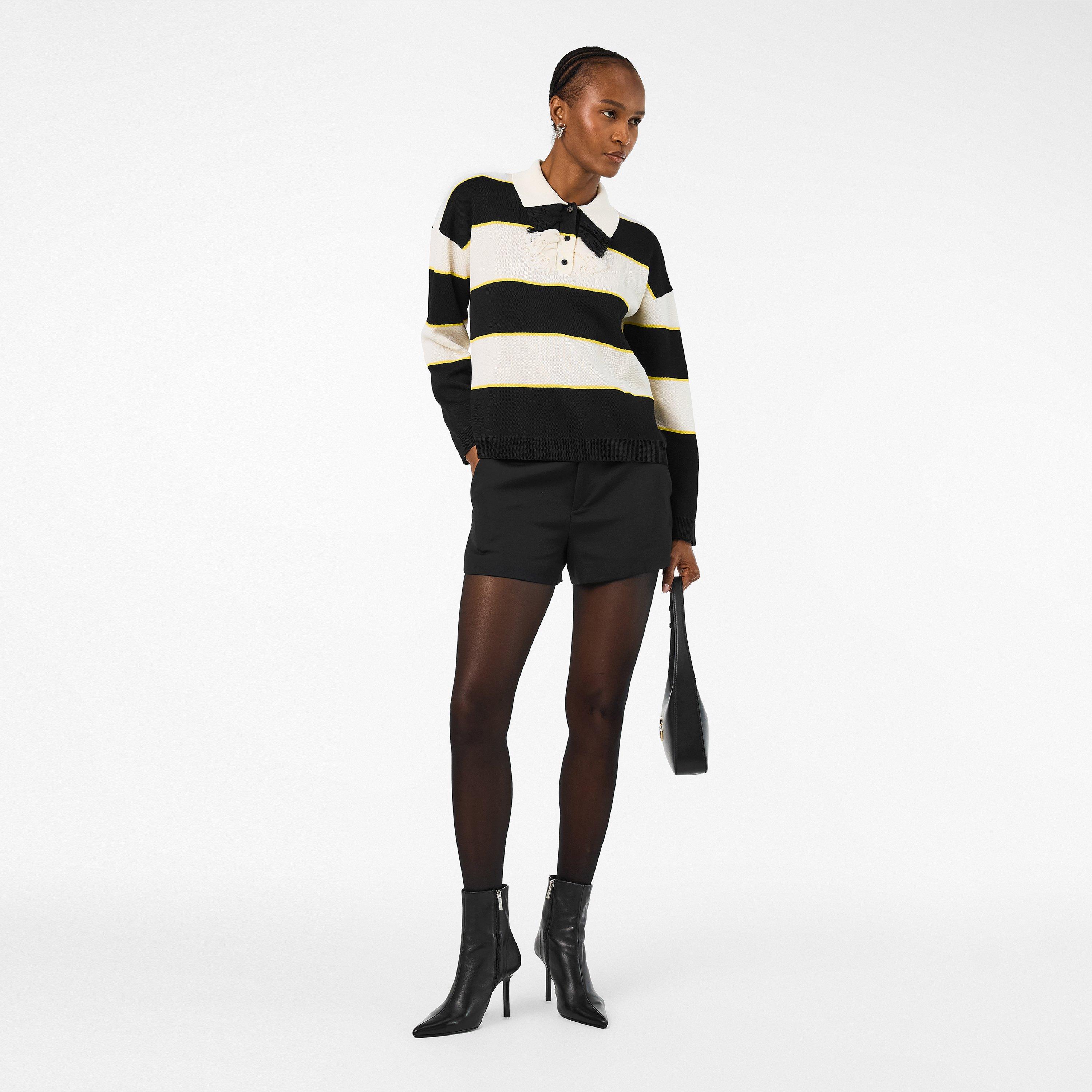 Alex Stripe Long Sleeve Polo Shirt