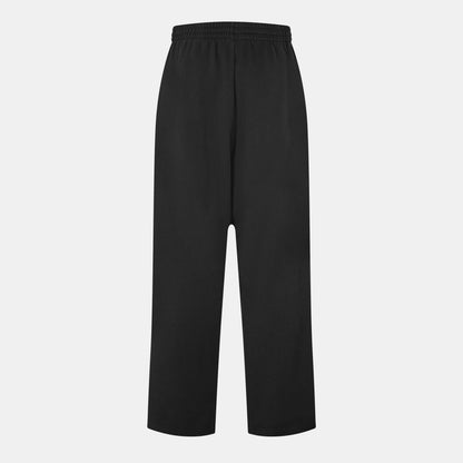 Wide Leg Jersey Open Hem Joggers